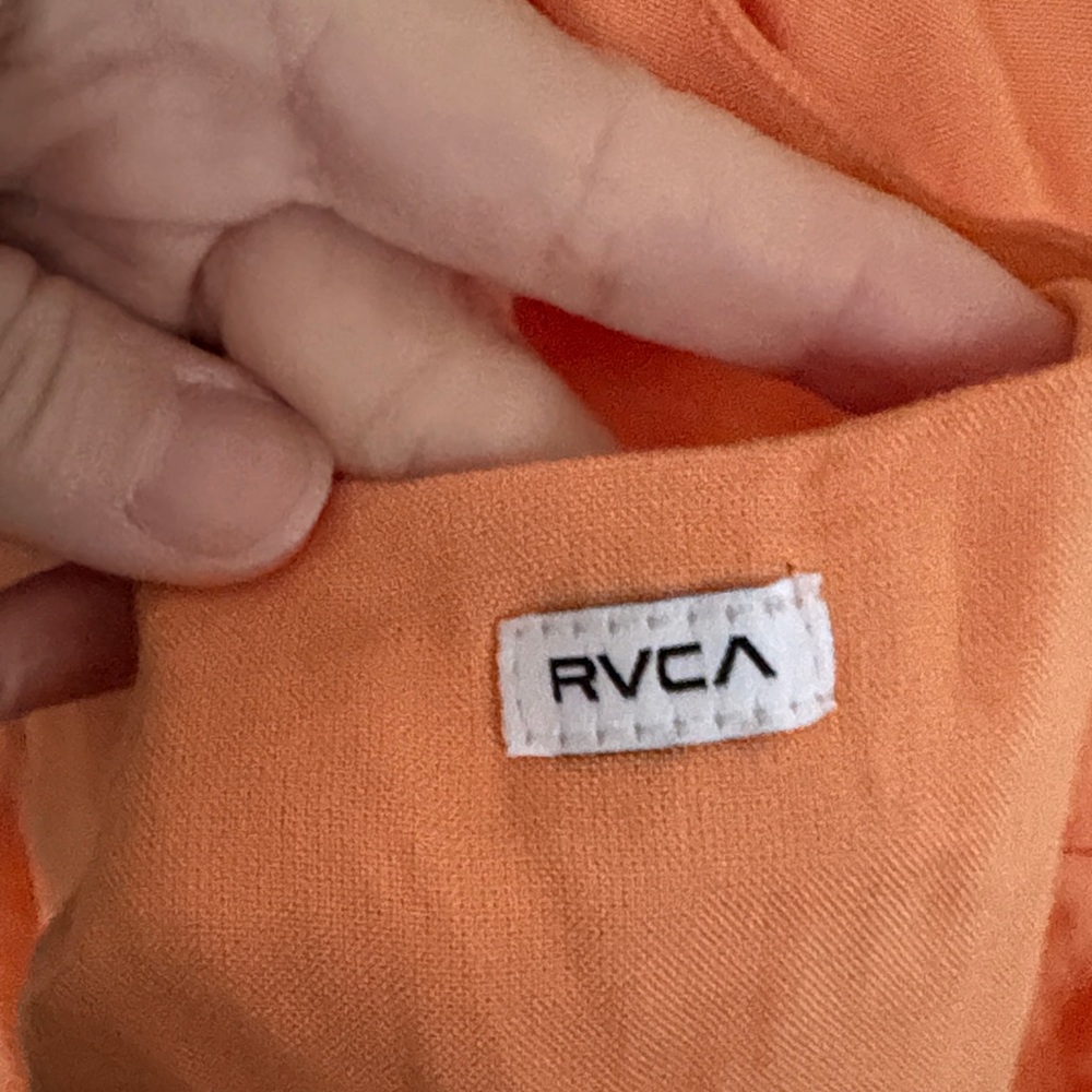RVCA Orange Spaghetti-Strap Open Back Mini Dress - Picture 3 of 5